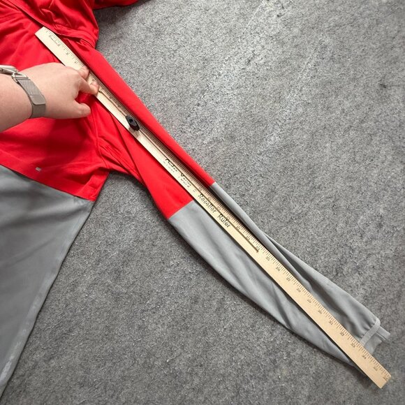 Nike Shield Flash Running Jacket Women M Red Gray Hooded Reflective 619026 - Picture 14 of 16